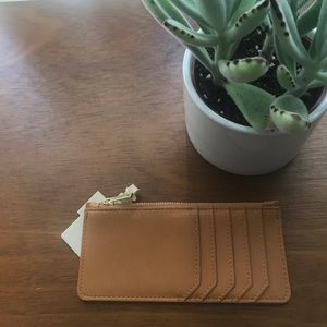 BNWT slim tan wallet